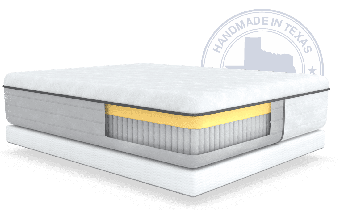 Santa Barbara mattress with Texas logo