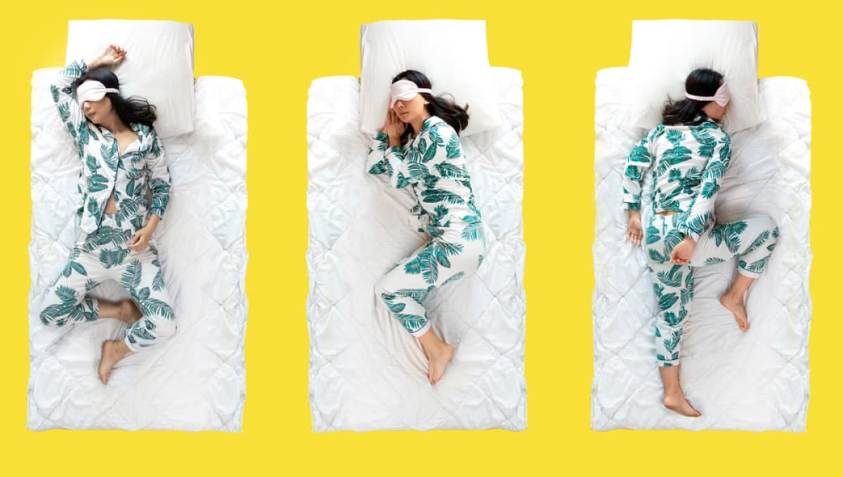Combination sleeper in various sleep positions