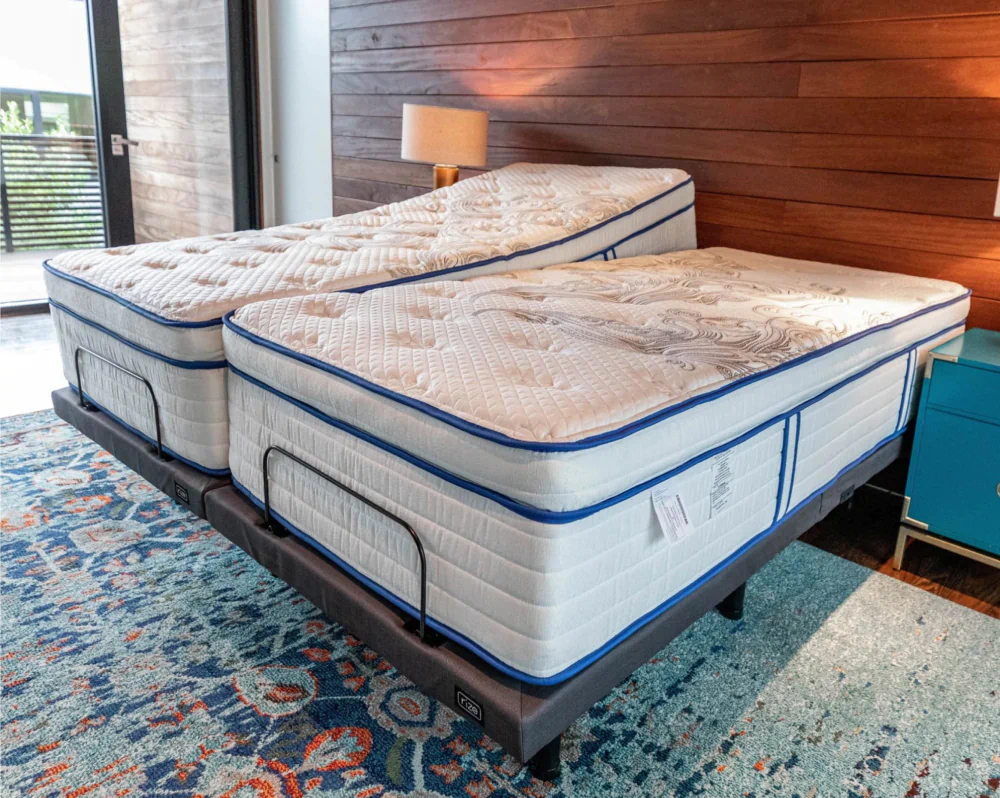 Adjustable split king mattress from Texas Mattress Makers