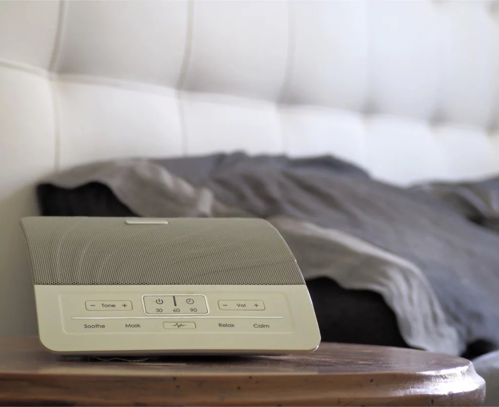 Noise machine for sleep aside from the bed